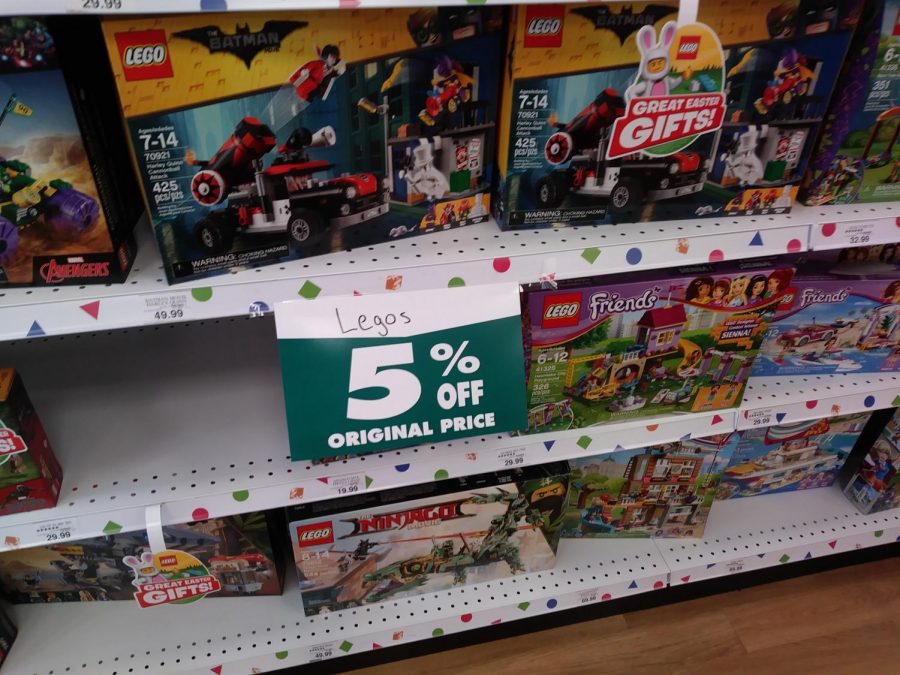 Well there goes my plans to buy my little brother Lego's. I'm just to much of a penny pincher what can I say. Photo taken 3/25/18