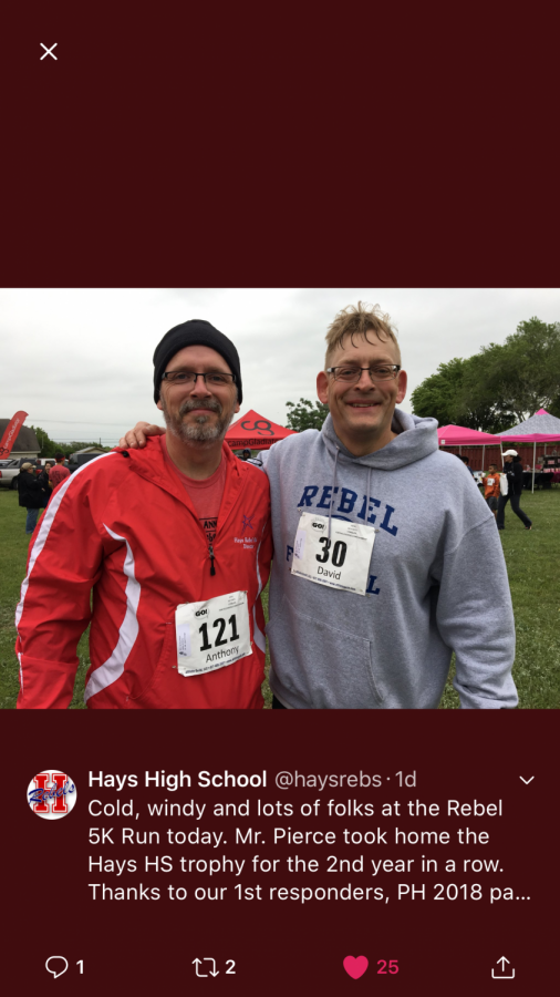 Mr. Pierce took home the Hays HS trophy for the 2nd year in a row. 