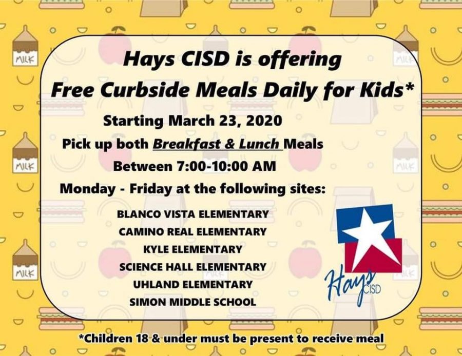 Hays CISD set to begin curbside meal service