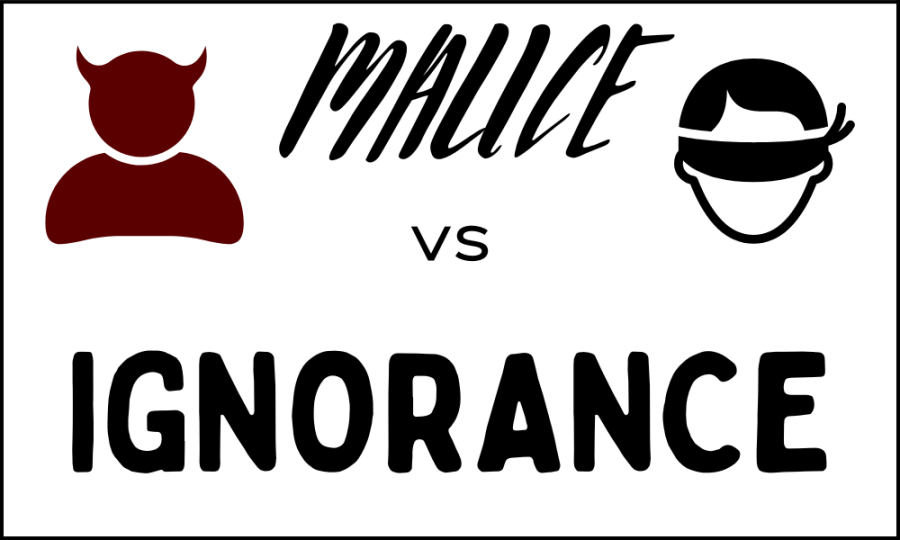 Malice vs Ignorance
