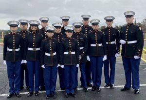 Drill competition at Hendrickson High School