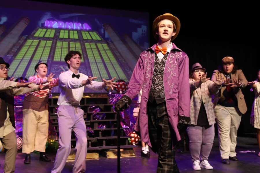 A cast of all ages took the state at Burdine theater this week to bring  Roald Dahls Willie Wonka Jr. to life. Click the link for photos.