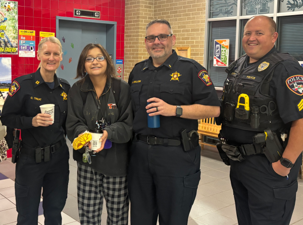 C. Treat, K. Wallow, And Scott. from San Marcos Police department, And Hays County Police department. 