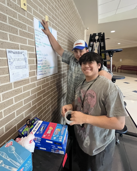 Anime club members sold snacks after school to help fund the convention trip.